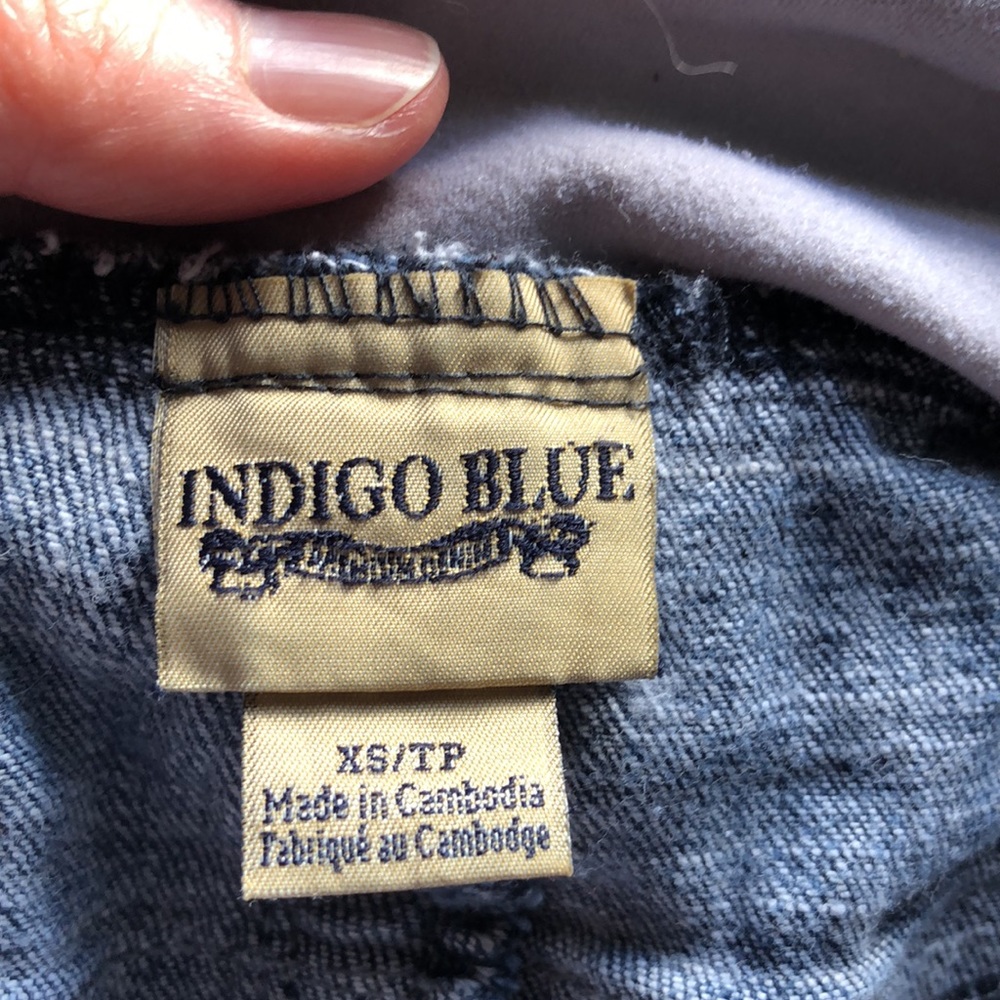 INDIGO BLUE Maternity Wash Denim Skinny Jeans | XS - Picture 11 of 12